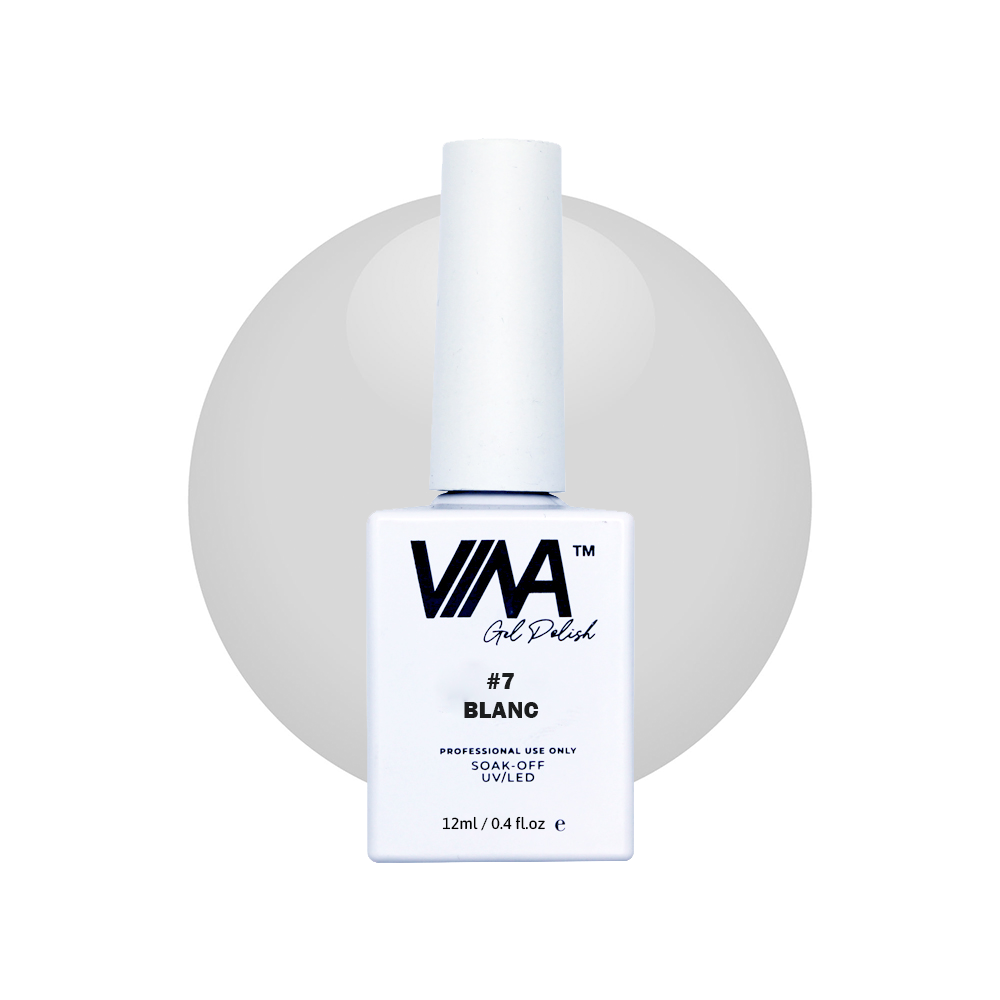 VINA Sheer Gel Colour 12ml - #7 Blanc