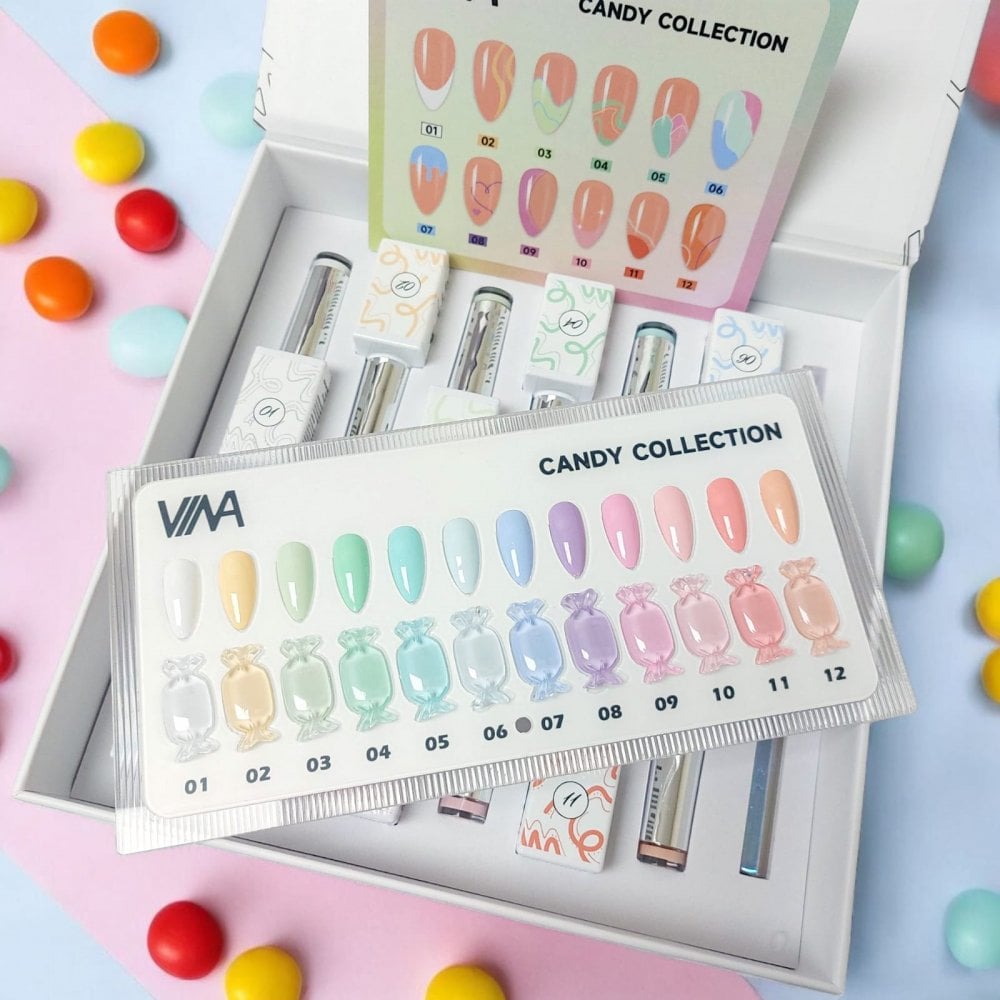 VINA GEL COLOUR 15ML - CANDY COLLECTION